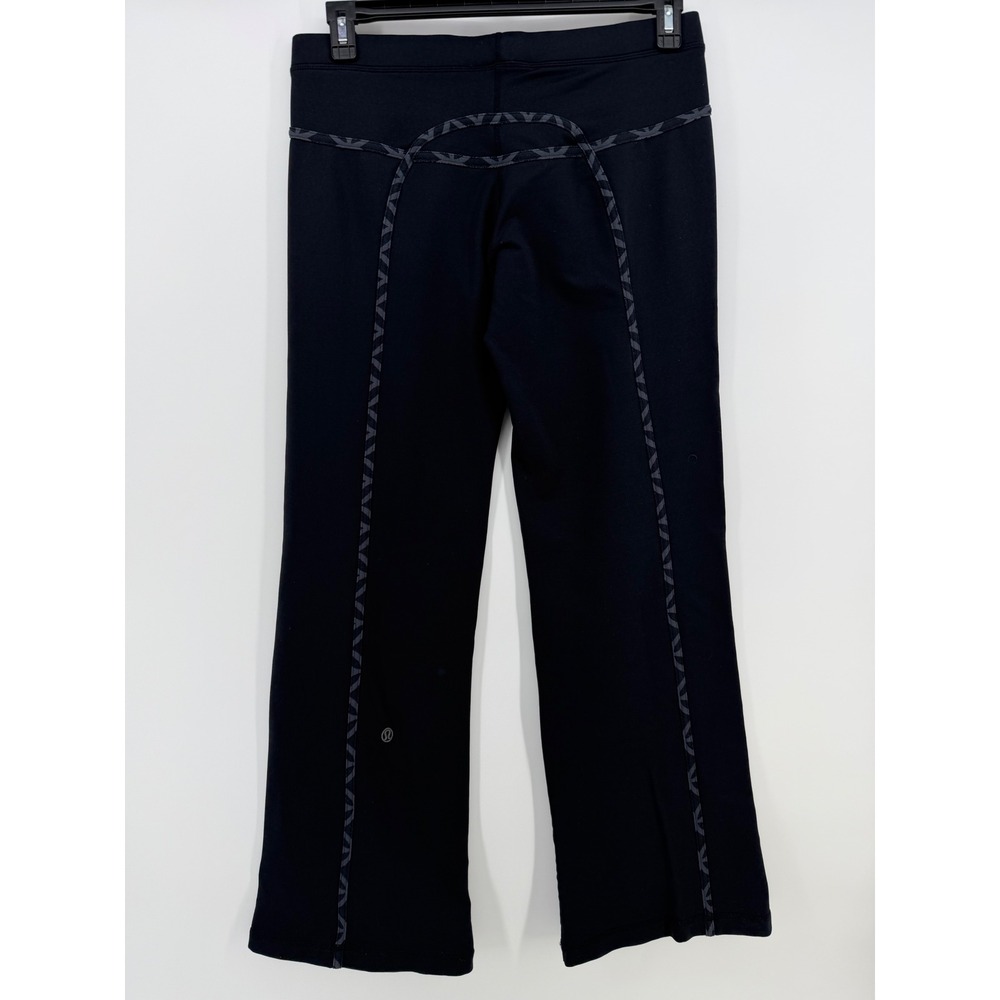 Lululemon Bootcut Yoga Pants Black Size 8 10 Flare Leg Mid Rise 32 Inseam